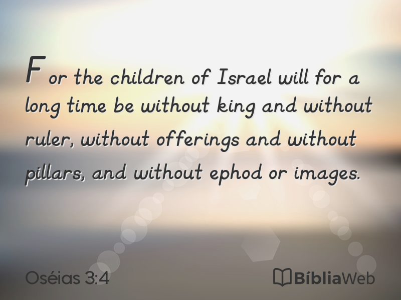 Oséias 3:4 em imagem para compartilhar