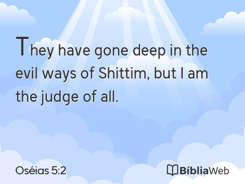 Oséias 5:2 em imagem para compartilhar