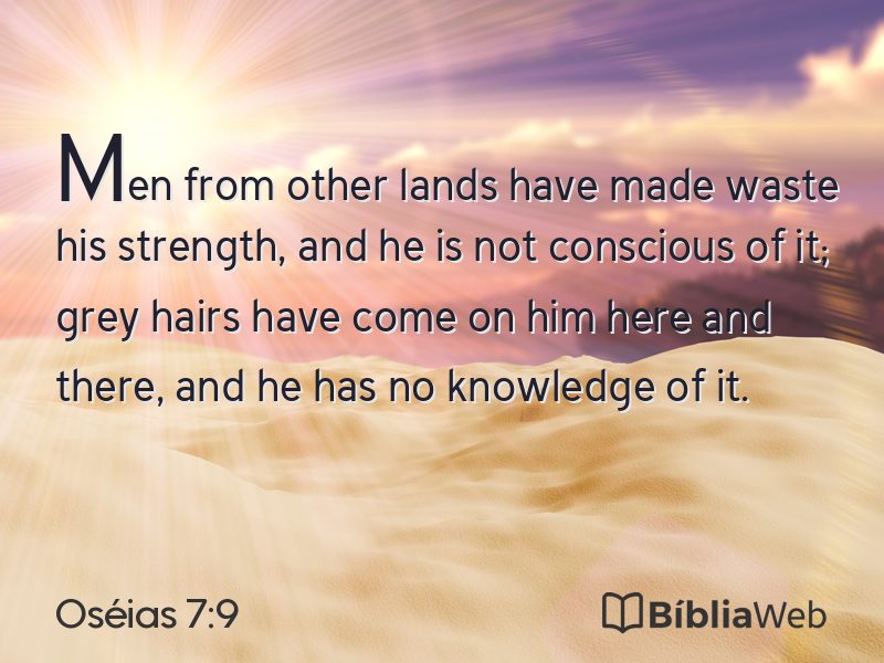 Oséias 7:9 em imagem para compartilhar