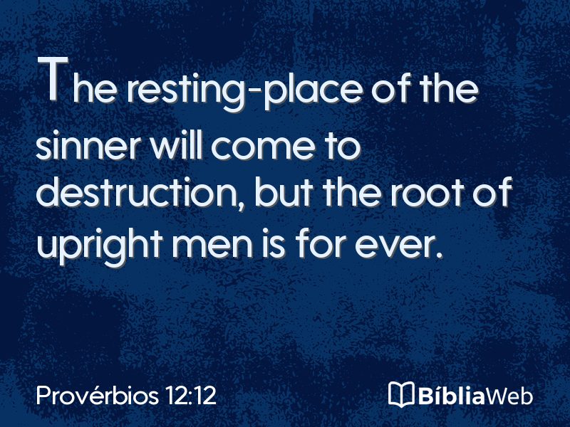 Provérbios 12:12 em imagem para compartilhar