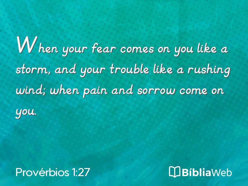 Provérbios 1:27 em imagem para compartilhar