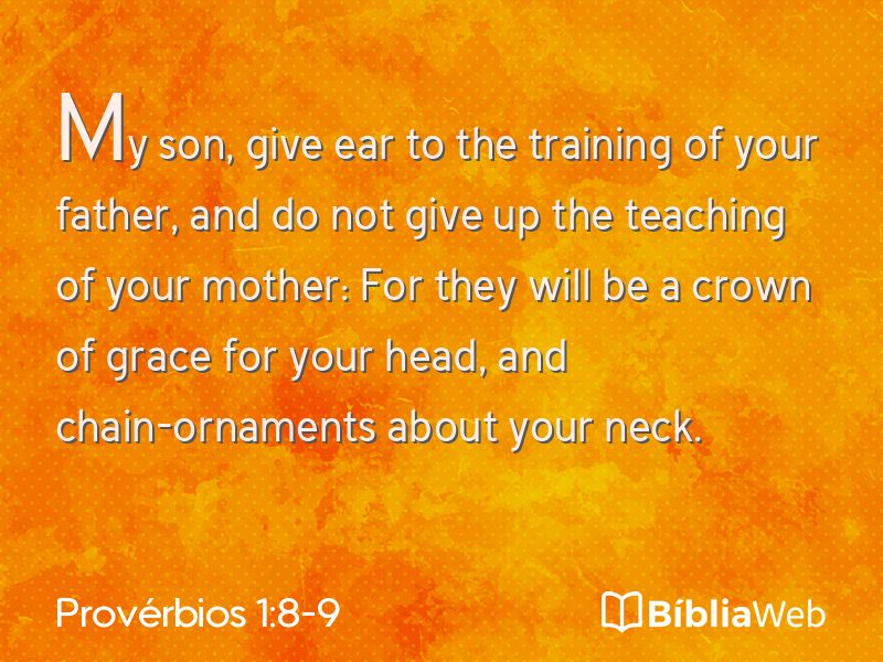 Provérbios 1:8-9 em imagem para compartilhar