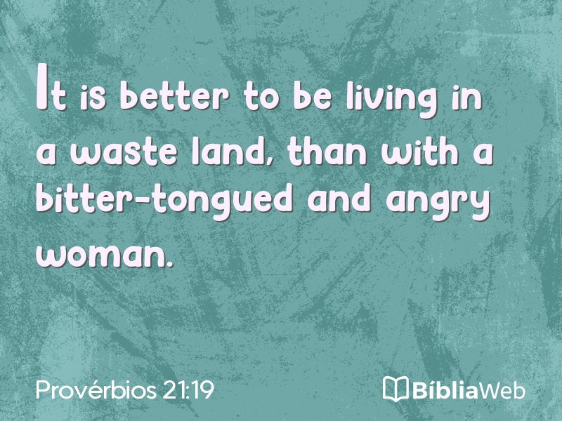 Provérbios 21:19 em imagem para compartilhar