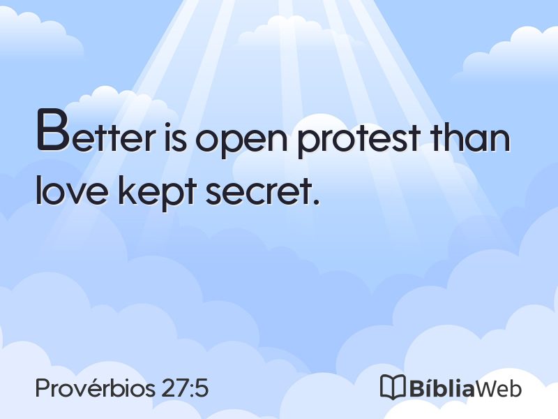 Provérbios 27:5 em imagem para compartilhar