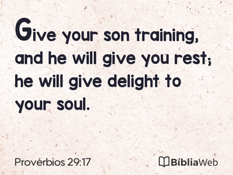 Provérbios 29:17 em imagem para compartilhar