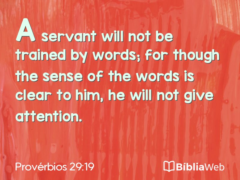 Provérbios 29:19 em imagem para compartilhar