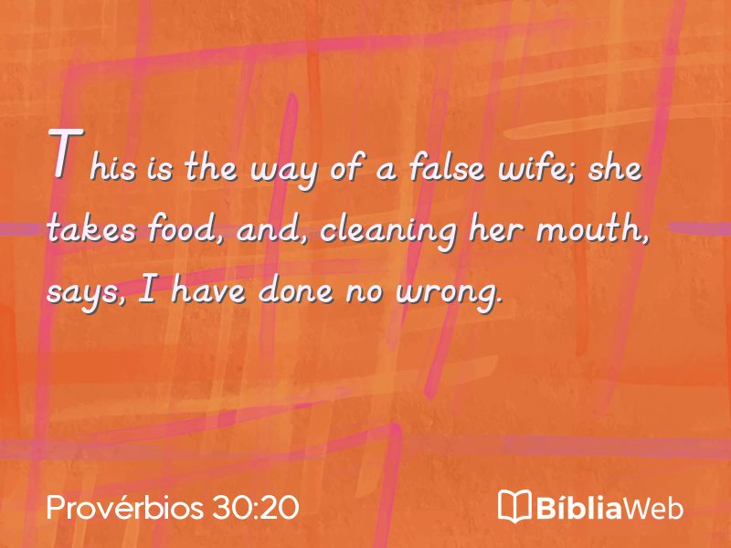 Provérbios 30:20 em imagem para compartilhar