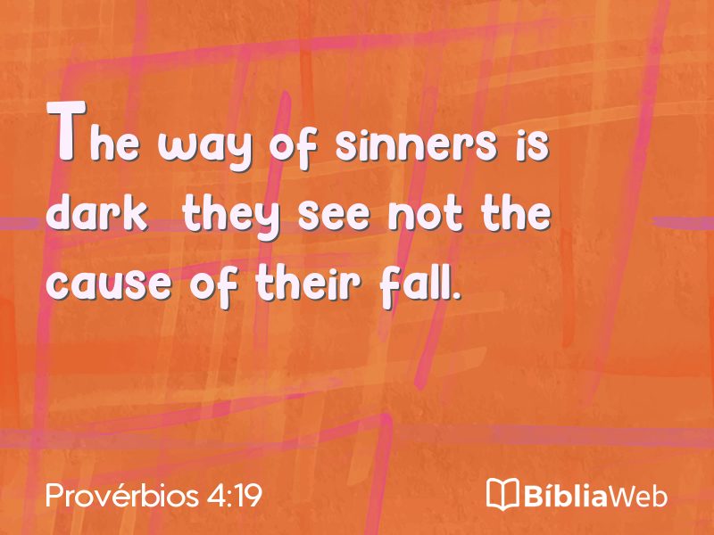 Provérbios 4:19 em imagem para compartilhar