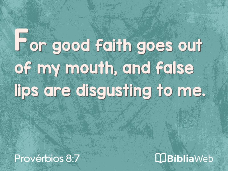 Provérbios 8:7 em imagem para compartilhar