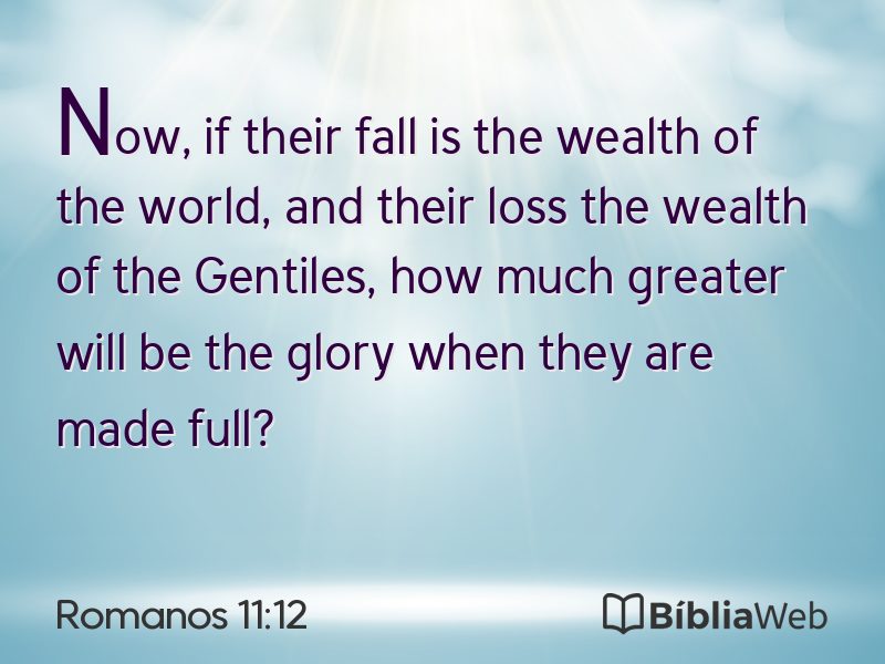 Romanos 11:12 em imagem para compartilhar
