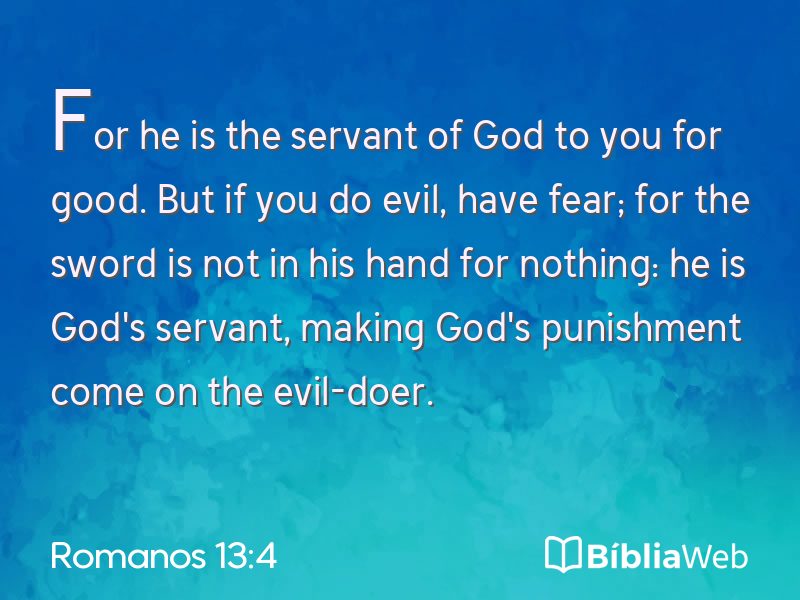 Romanos 13:4 em imagem para compartilhar