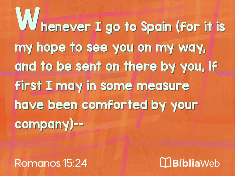 Romanos 15:24 em imagem para compartilhar