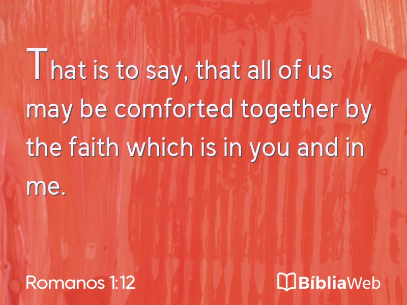 Romanos 1:12 em imagem para compartilhar
