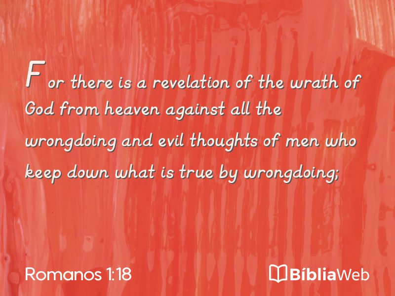 Romanos 1:18 em imagem para compartilhar