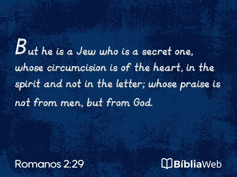 Romanos 2:29 em imagem para compartilhar