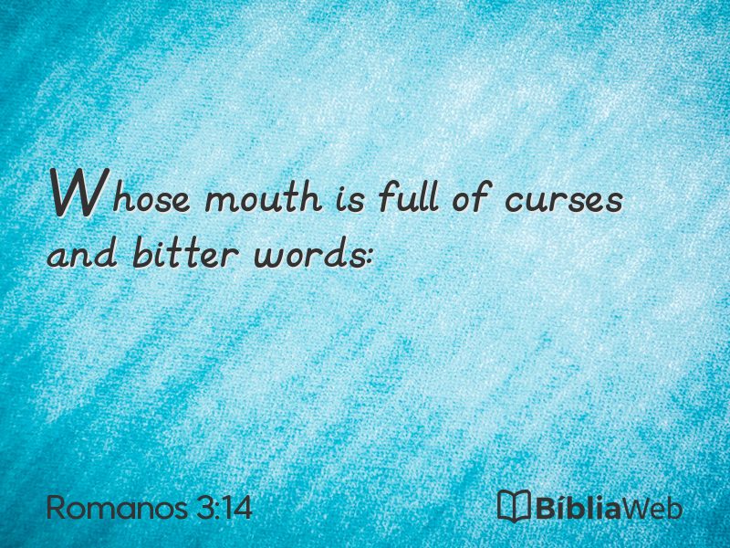 Romanos 3:14 em imagem para compartilhar