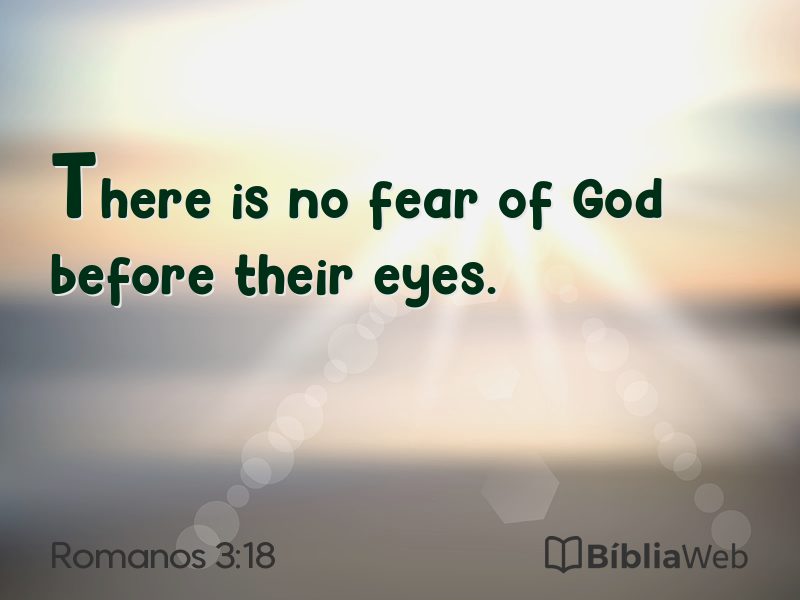 Romanos 3:18 em imagem para compartilhar