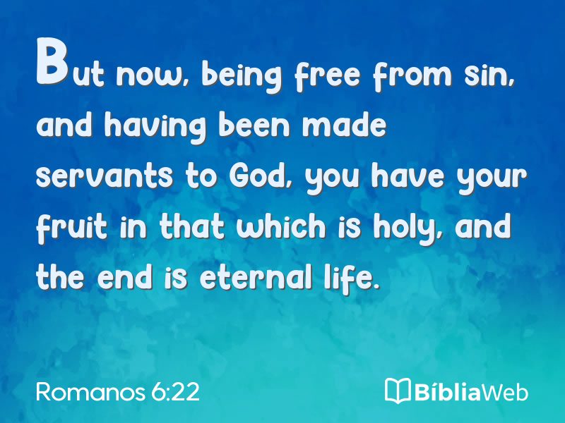 Romanos 6:22 em imagem para compartilhar