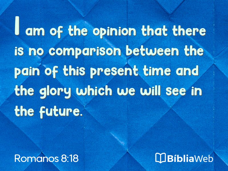 Romanos 8:18 em imagem para compartilhar