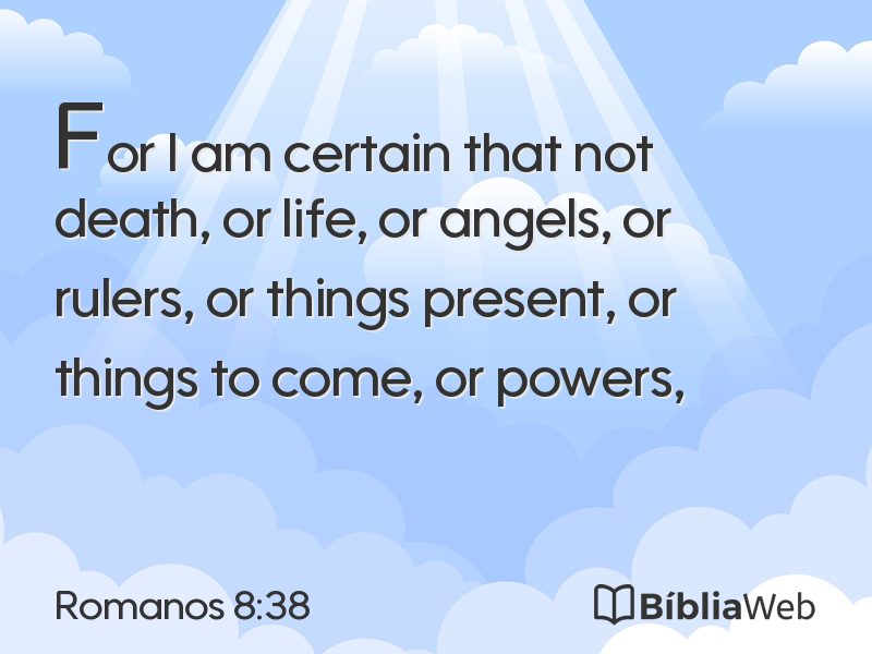 Romanos 8:38 em imagem para compartilhar