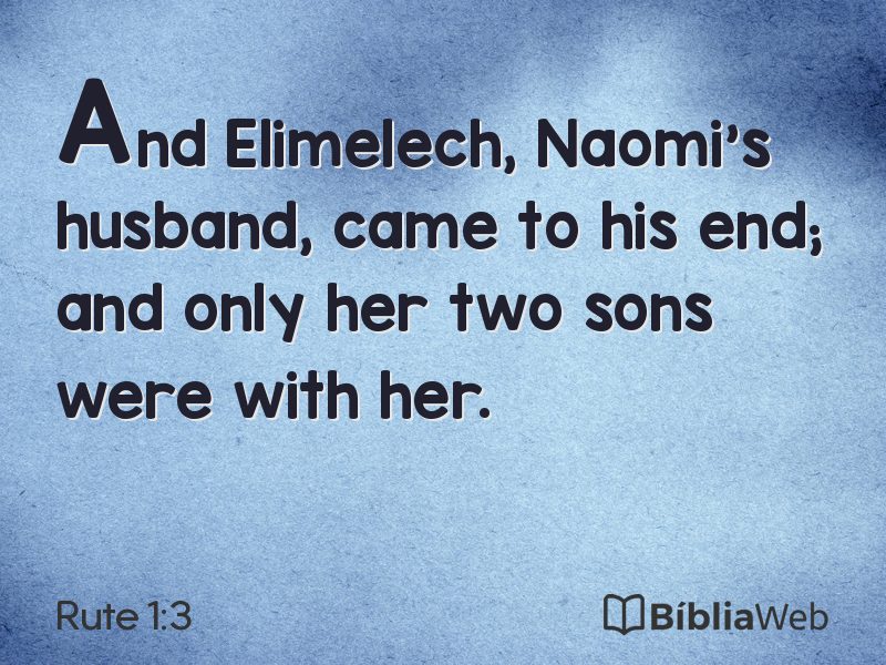 Rute 1:3 em imagem para compartilhar