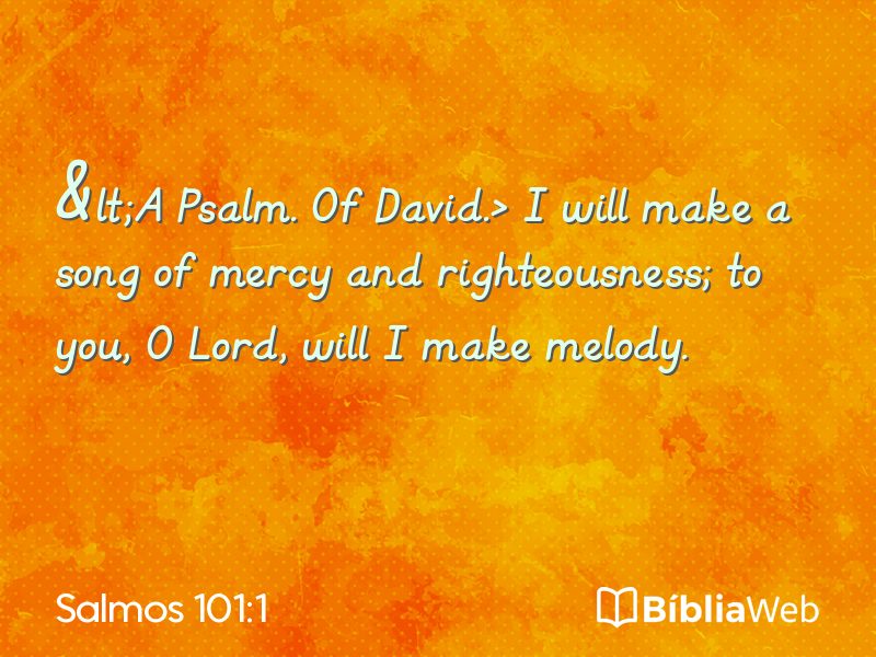 Salmos 101:1 em imagem para compartilhar