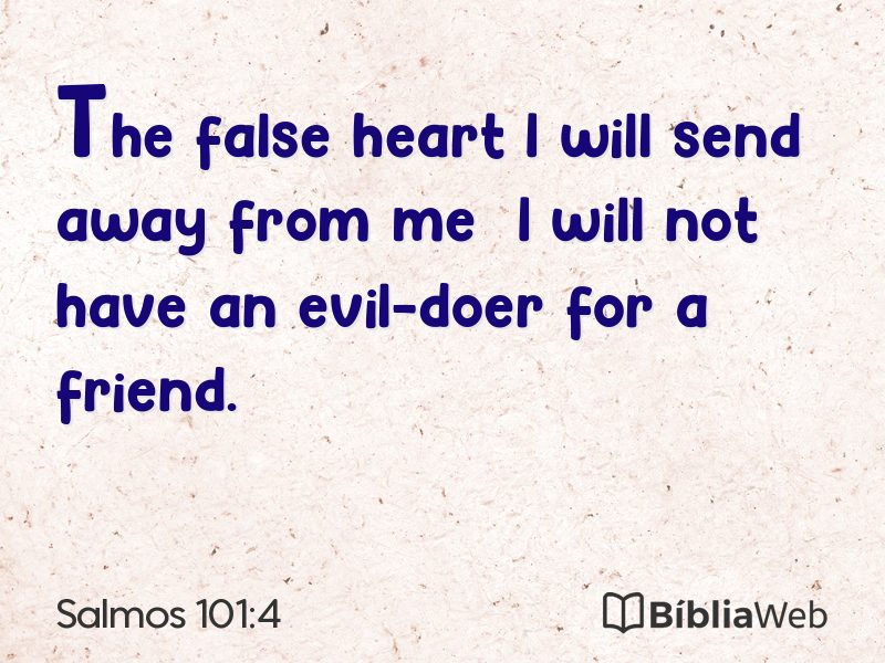 Salmos 101:4 em imagem para compartilhar