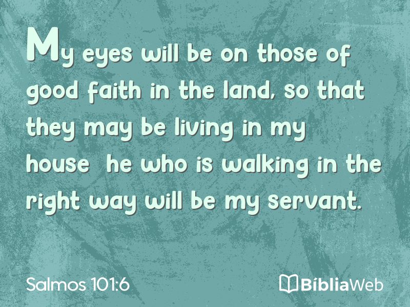 Salmos 101:6 em imagem para compartilhar