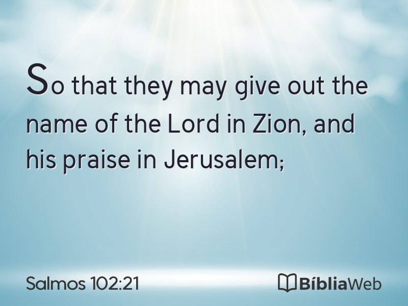Salmos 102:21 em imagem para compartilhar