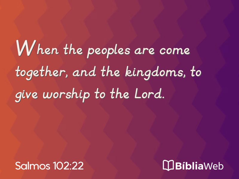 Salmos 102:22 em imagem para compartilhar