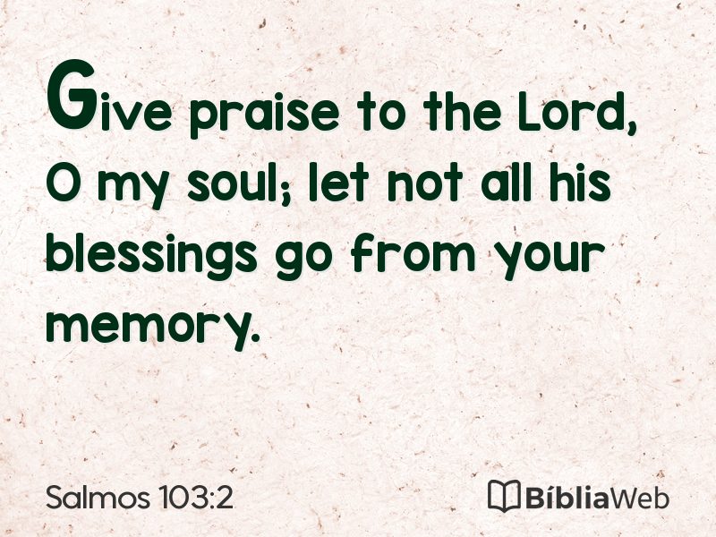 Salmos 103:2 em imagem para compartilhar