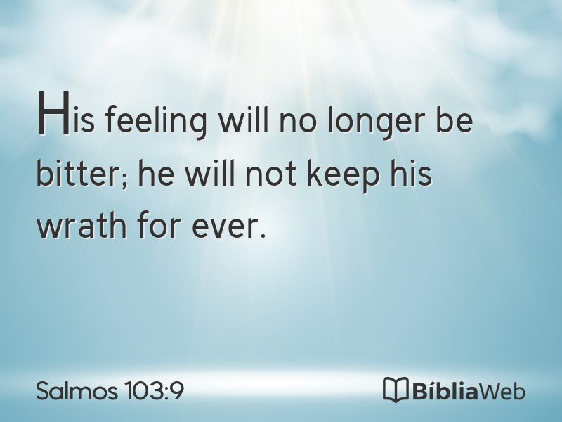 Salmos 103:9 em imagem para compartilhar