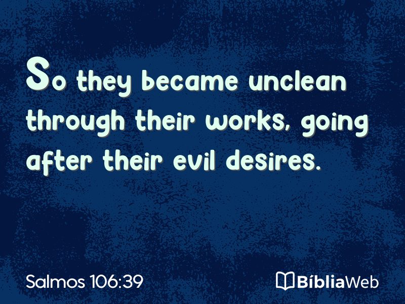 Salmos 106:39 em imagem para compartilhar
