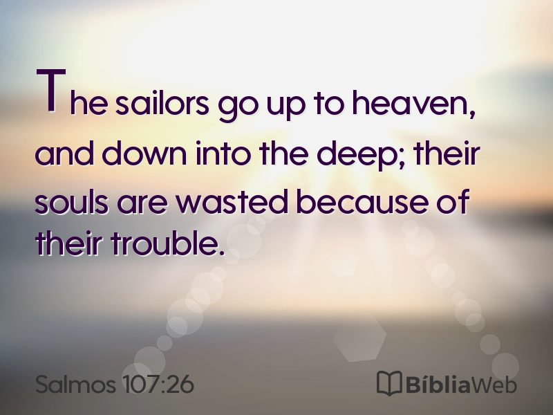 Salmos 107:26 em imagem para compartilhar