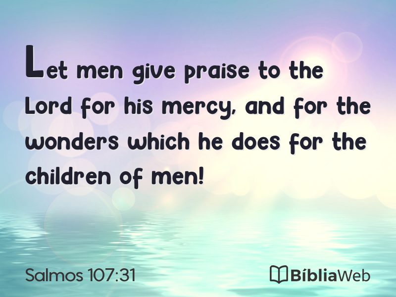 Salmos 107:31 em imagem para compartilhar