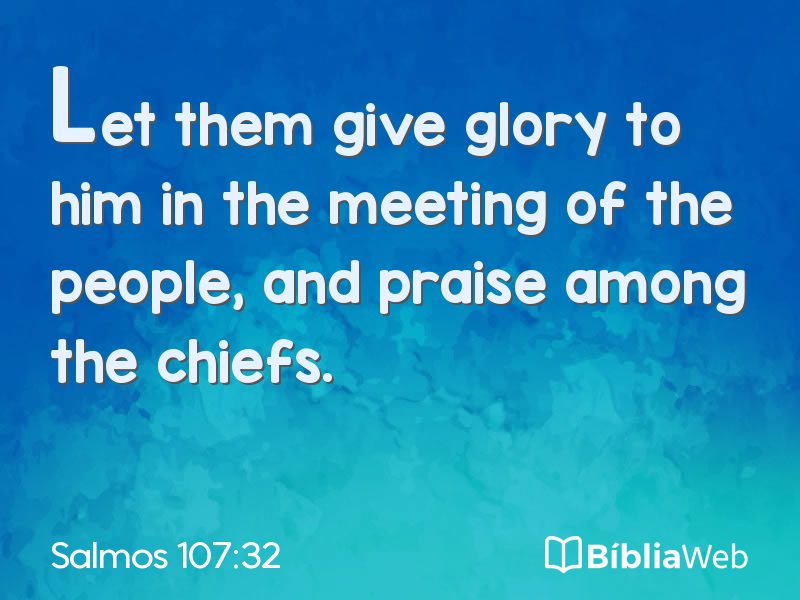 Salmos 107:32 em imagem para compartilhar