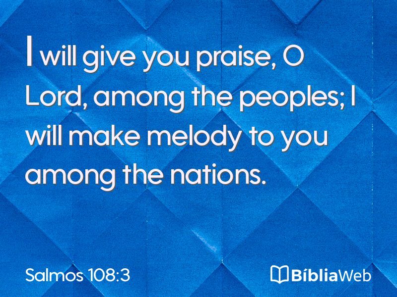 Salmos 108:3 em imagem para compartilhar
