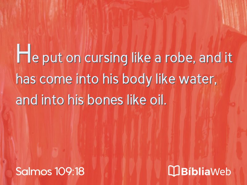 Salmos 109:18 em imagem para compartilhar
