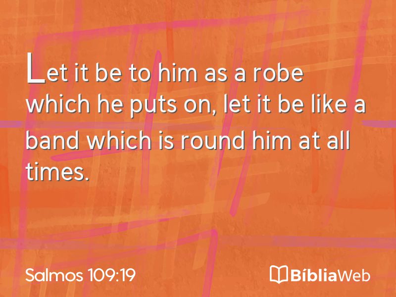 Salmos 109:19 em imagem para compartilhar