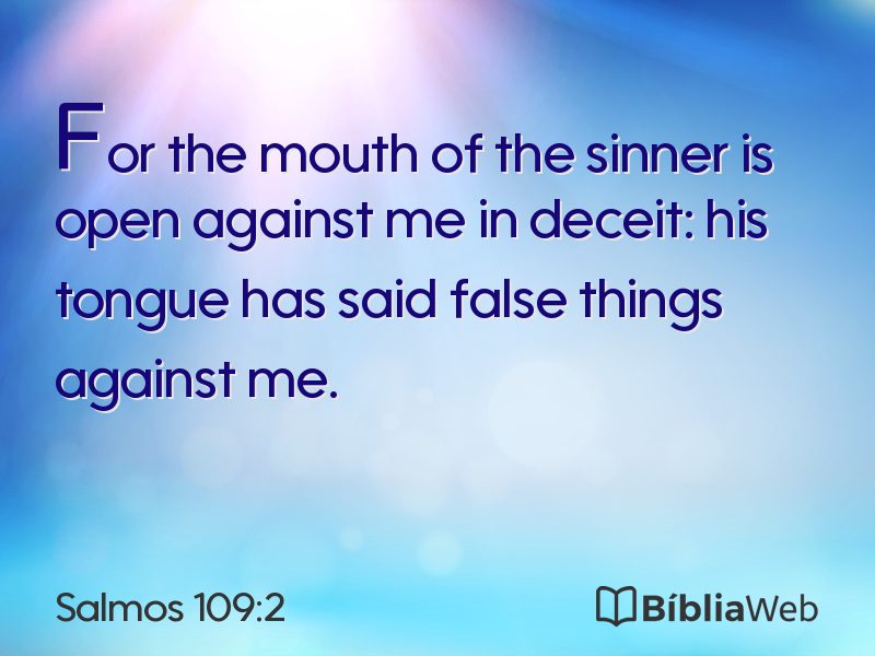 Salmos 109:2 em imagem para compartilhar