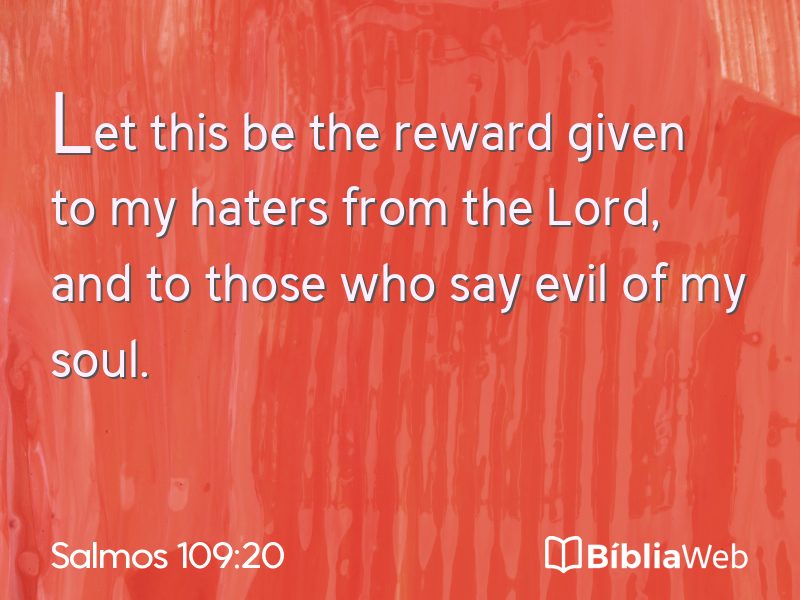 Salmos 109:20 em imagem para compartilhar