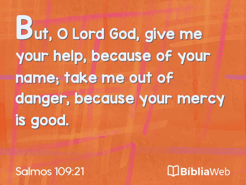 Salmos 109:21 em imagem para compartilhar
