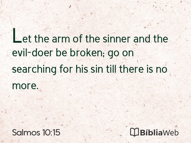 Salmos 10:15 em imagem para compartilhar