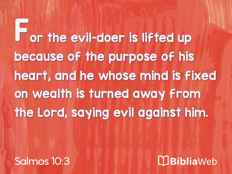 Salmos 10:3 em imagem para compartilhar