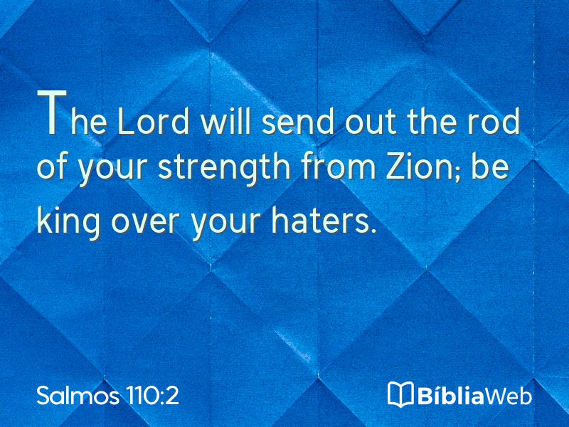 Salmos 110:2 em imagem para compartilhar