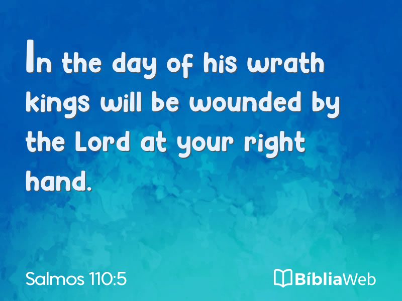 Salmos 110:5 em imagem para compartilhar