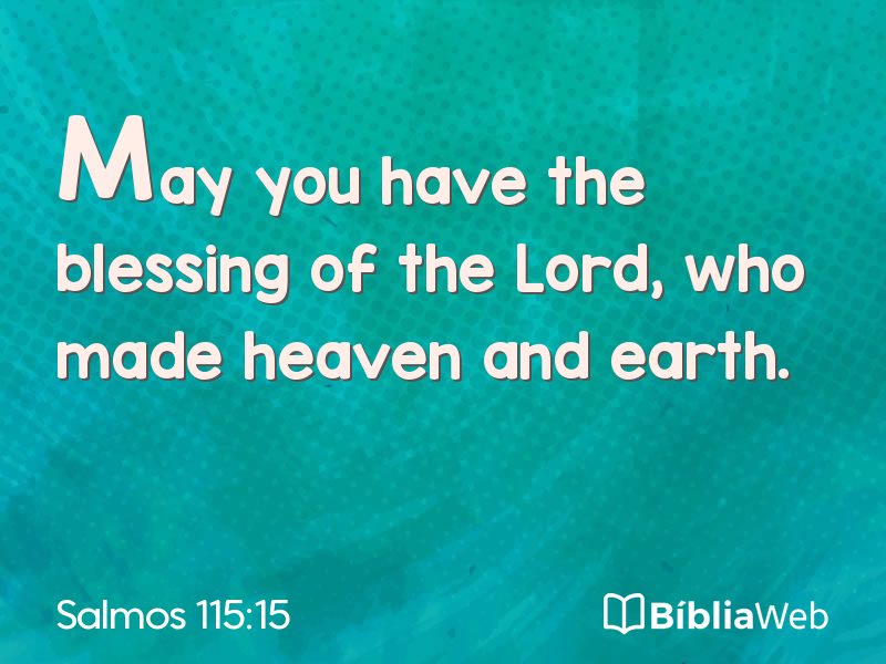 Salmos 115:15 em imagem para compartilhar