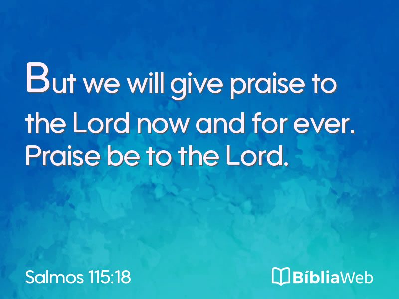 Salmos 115:18 em imagem para compartilhar