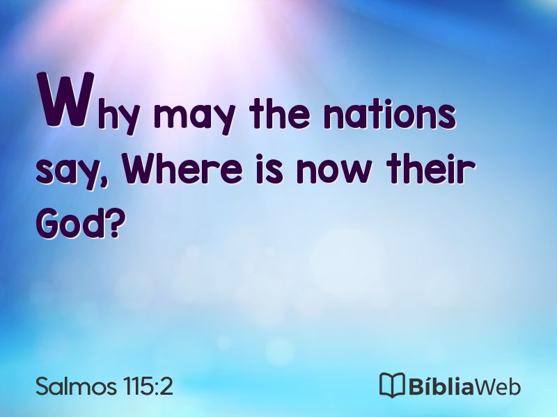 Salmos 115:2 em imagem para compartilhar