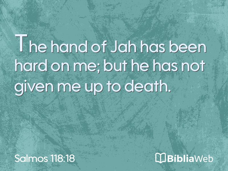 Salmos 118:18 em imagem para compartilhar